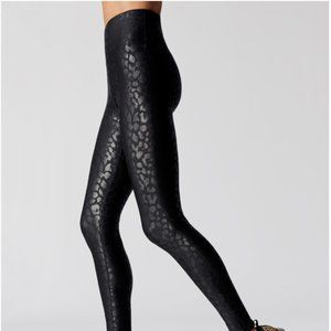 Leopard Takara Shine Leggings Carbon38
